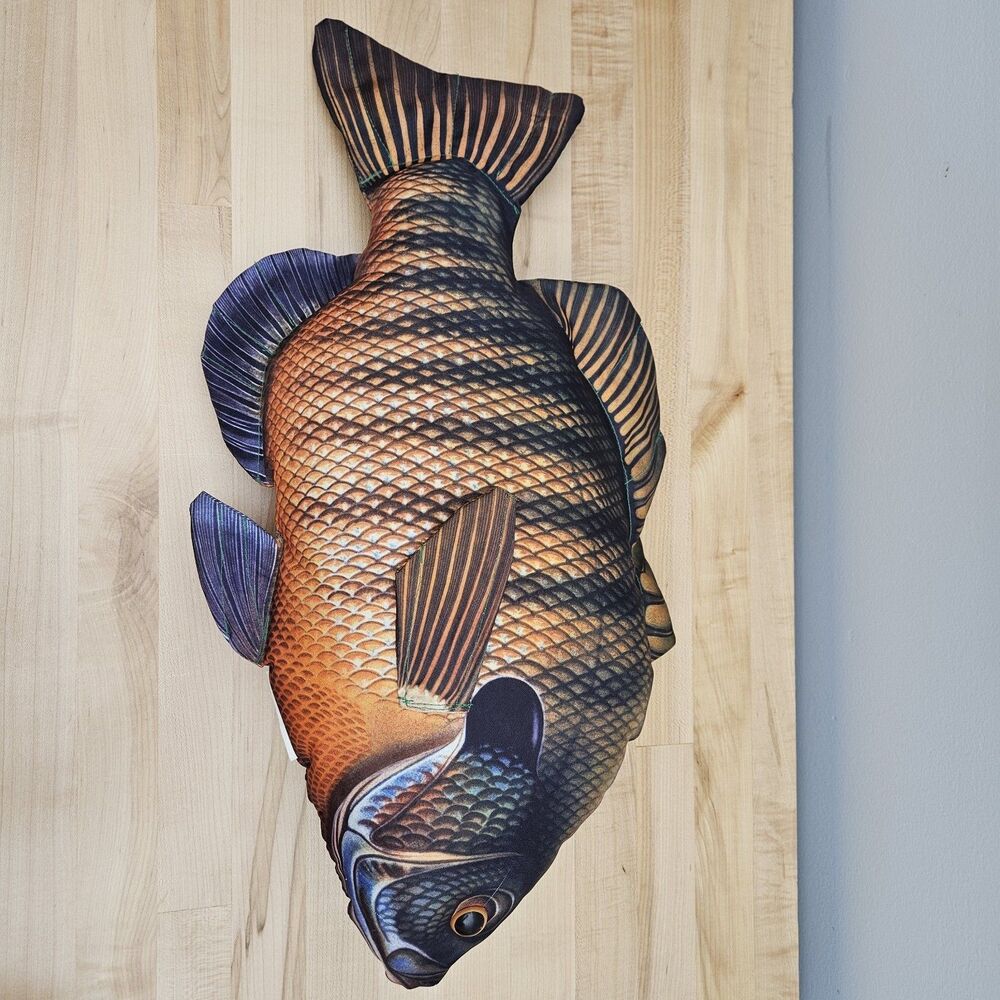 Cabin Critters Bluegill Realistic Large Fish Pillow Plush Vintage 22" - Picture 6 of 8
